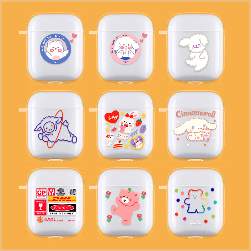 Airpods Protective Sleeves 2 Generations Transparent Softshell Apply Apple Headphones Sleeve Airpodspro Protective Shell pro3 