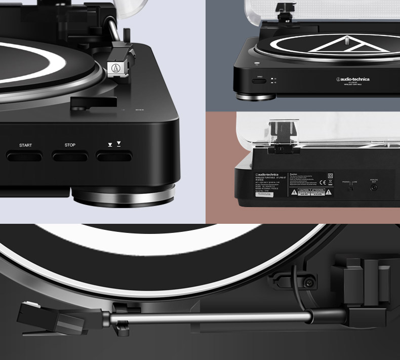máy nghe nhạc đĩa than mini Audio Technica / Iron Triangle AT-LP60BT Máy ghi âm vinyl Máy ghi âm ghi âm Bluetooth - Máy hát mâm đĩa than technics