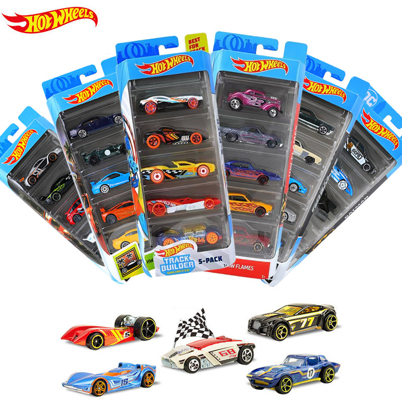 Hot wheel small sports car set rail car 5 10 car alloy car racing car car model boy toy