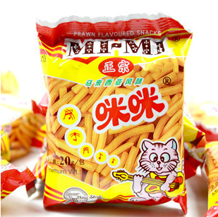 Mimi strips, shrimp strips, crab-flavored grains optional Malaysian-style childhood nostalgic snacks snack spree