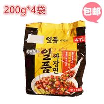 Korean paldo eight-course royal meal fried sauce noodles 200g*4 packs one product fried sauce noodles ramen