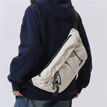 2024 New Workwear Crossbody Bag for Female Couples Casual Chest Bag Simple Solid Color Shoulder Bag Sports Cycling Motorcycle Bag