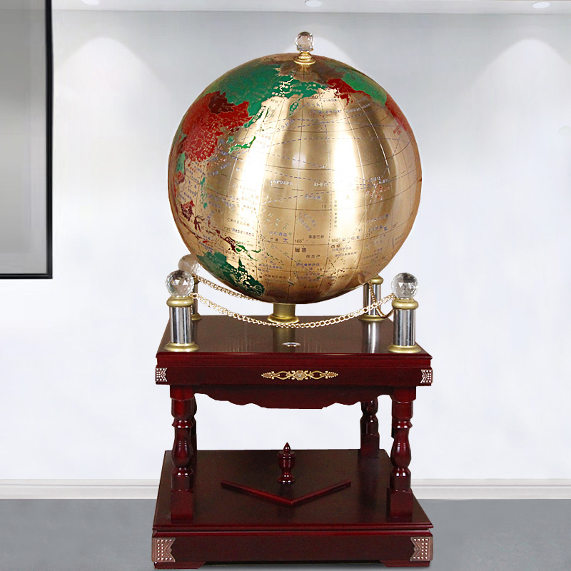 Pure Copper Globe Floor-Standing Ornament Office Graduation Gift for School Alma Mater Congratulatory Gift Lobby Company Housewarming Opening Pure Copper Globe Floor-Standing Ornament Office Graduation Gift for School Alma Mater Congratulatory Gift Lobby Company Housewarming Opening