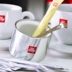 Ý illy ban đầu hộp đường bát đường tròn bát bát dụng cụ cà phê hợp kim nhôm