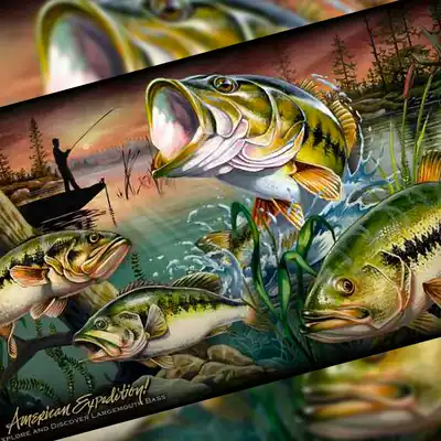 Personality floor mat carpet tuna fish bass ghost head knife GT sea fishing carpet