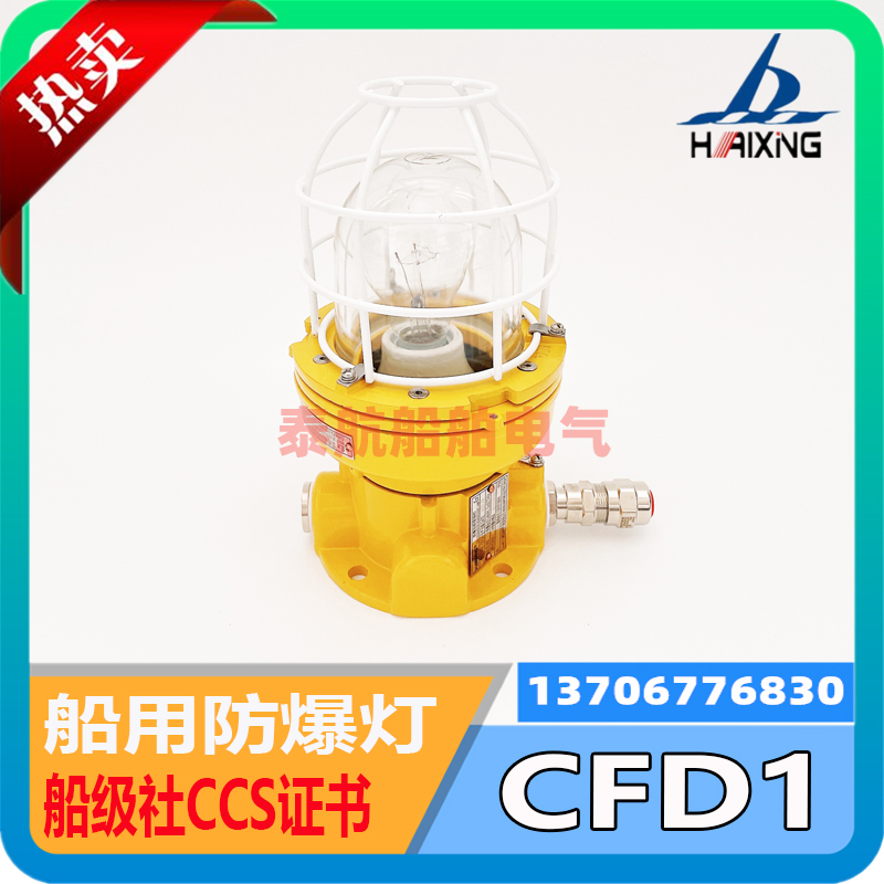 Sea star marine incandescent light incandescent lamp CFD1 waterproof anti-corrosive explosion proof marine cabin light 220V 24VCCS certificate