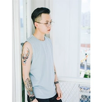 [UNIQUE HOME] áo thun không tay vai cotton cotton cỡ nhỏ nam trung tính LES đẹp trai T mặc vest rộng vai áo ba lỗ nam form rộng