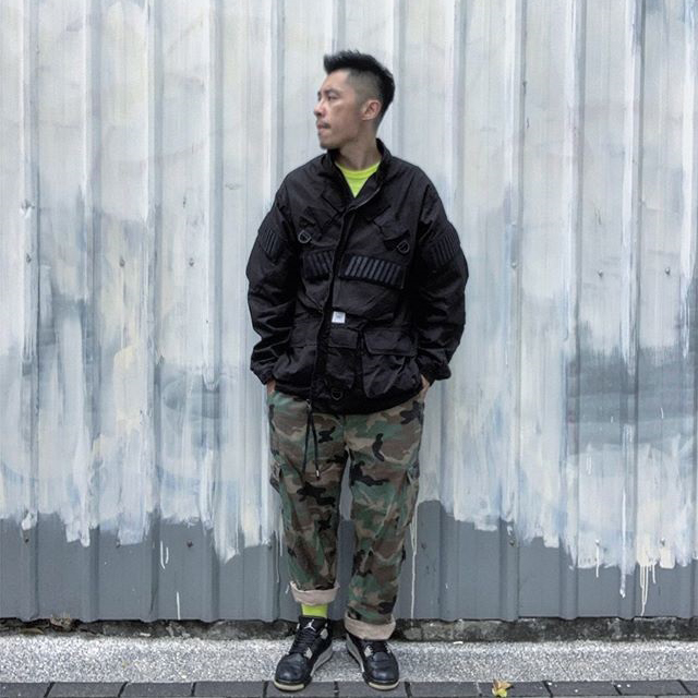 フラワーB ブルーグレイ WTAPS MODULAR JACKET COTTON WEATHER 19AW ...