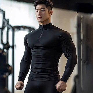 Эластичная рабочая одежда для тренеров по фитнесу с длинными рукавами и индивидуальным логотипом