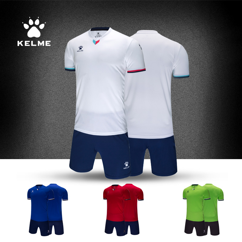 kelme kaley football suit suit men's custom race training suit official adult student short sleeve jersey