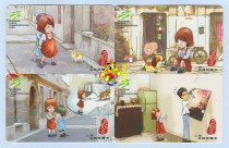 Shanghai transportation card Bus card Brand new third group of Shanghai nursery rhyme memorial card J04-14 set without 4