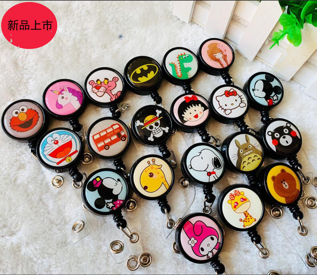 New cute cartoon stretch cut nurse card chest card clip - easy - pull - out clamp - pad