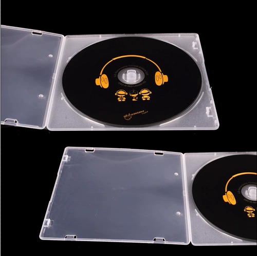 CD -пластиковая коробка может быть вставлен с крышкой CD PP Box 12*12CM DISC Box/Single -Piece Transperent Film CD Box