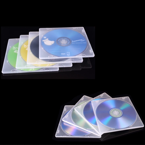 CD -пластиковая коробка может быть вставлен с крышкой CD PP Box 12*12CM DISC Box/Single -Piece Transperent Film CD Box