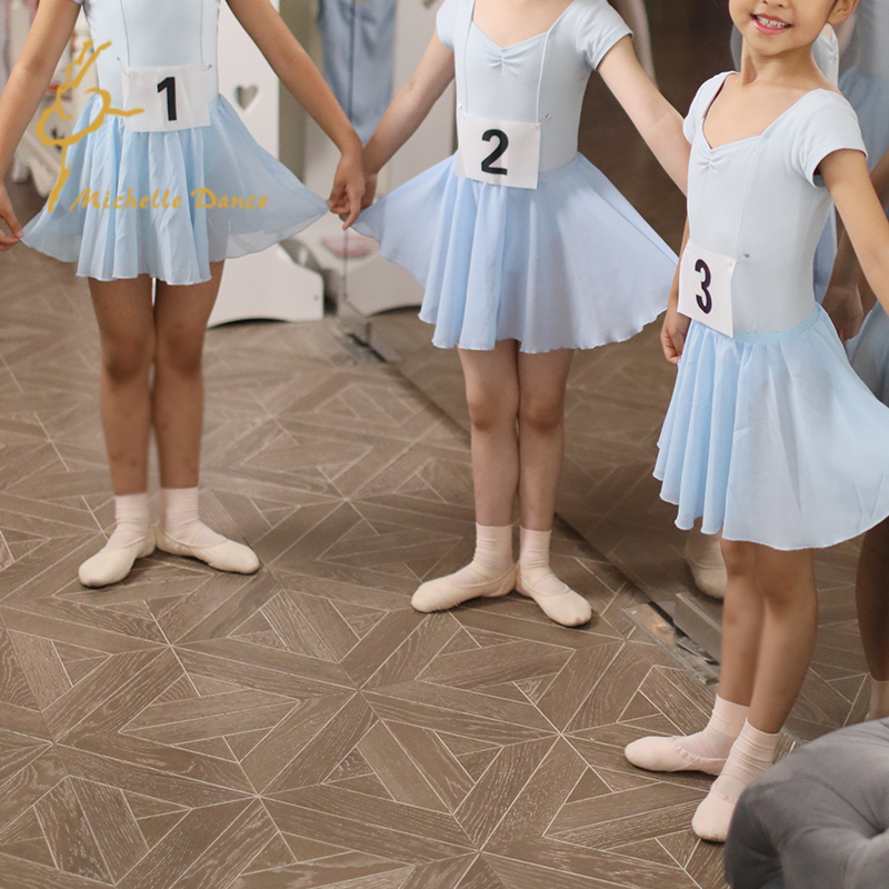 Michelle Dance children's ballet half-length gauze skirt Emperor North Dance examination skirt one-piece pink blue purple
