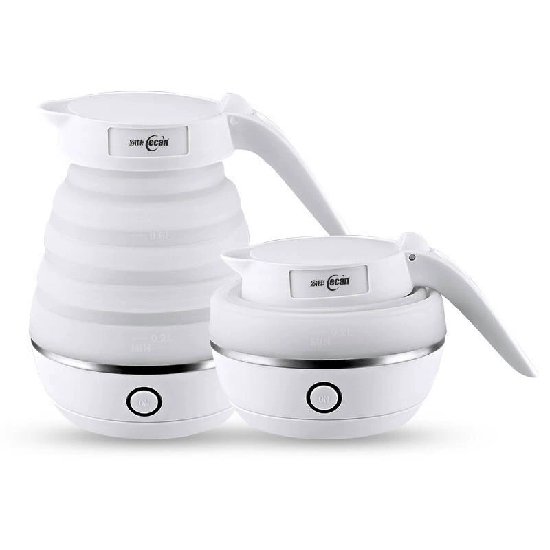 Miễn phí vận chuyển gấp tiếng Trung thực phẩm silicone ấm đun nước điện du lịch ký túc xá nhỏ - ấm đun nước điện