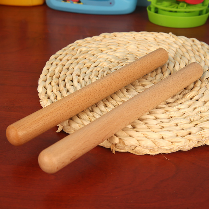 Alf percussion stick instrument wooden children's music early teaching aids kindergarten rhythm stick hit 1 pair