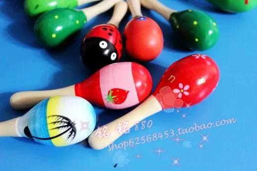 Small maracas, music toy for early age, early education