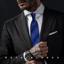 Royallords to Tibetan level * wide version gradient color textured retro genuine silk casual tie male Korean version Z580