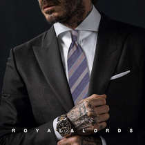 Royallords to Tibetan level * wide version gradient line tattoo retro real silk casual tie male Korean version Z562