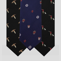  Emperor Jue trace * Orion series*Italian embroidery hunting polyester silk business mens formal tie Retro set gift box