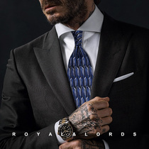 Royallords to Tibetan level * Wide version Abstract Geometric Patterns Genuine Silk Printed Casual Tie Male Korean version Z447