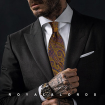 Royallords to Tibetan level * Paisley cashew patterned retro genuine silk casual tie male Korean version Z489