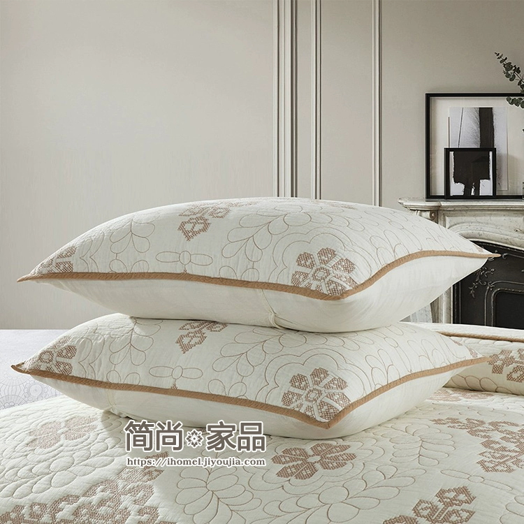 [Đặc biệt hàng ngày] cao cấp châu Âu cross-stitch bông chần bởi giường ba mảnh tấm điều hòa không khí đã được