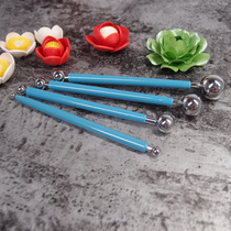 Stainless steel round ball shaping rod 4 8-head Yan paper paper art flower paper relief clay clay concave and convex shaping round rod