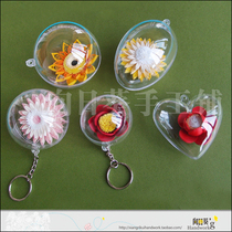 Transparent round ball perfuncting paper DIY flower ball hollow ball round egg type heart-shaped transparent box key button need to be taken for another