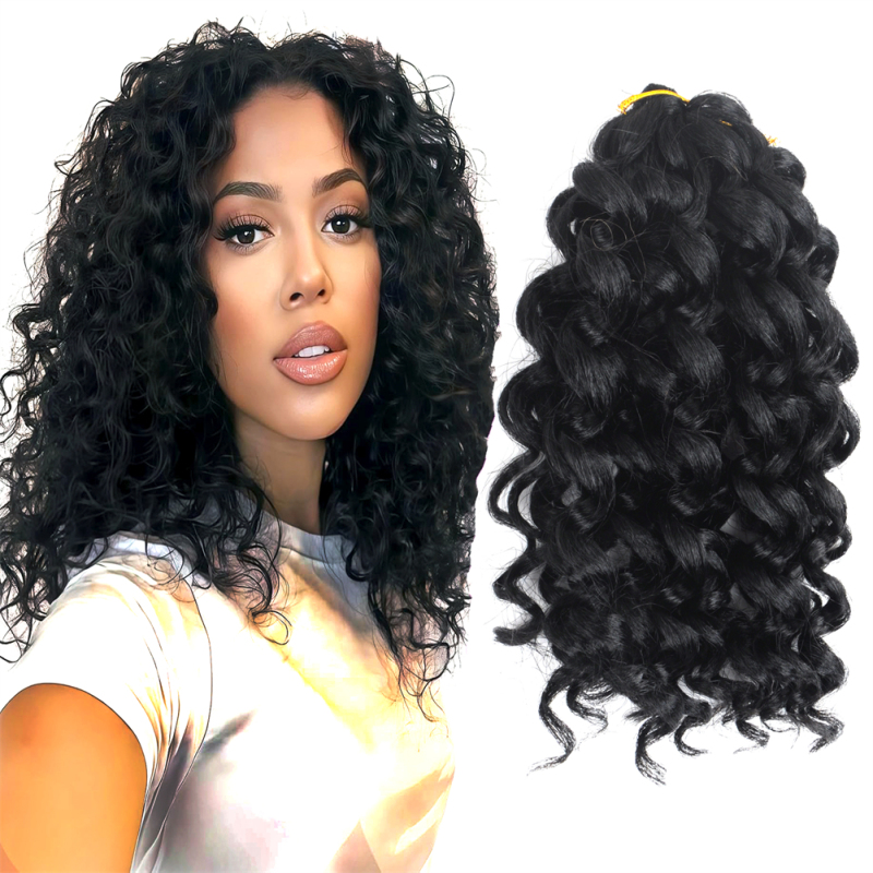 Synthetic Curly Hair 10 Inch Wavy Short Curly Hair Dreadlocks Crochet Hair Gogo Curl Crochet Hair