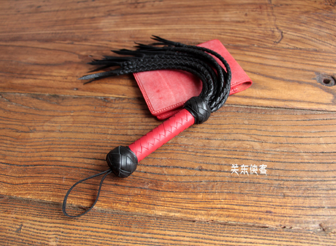 Training small whip Nine-tailed cat loose whip Kangaroo skin private entertainment small whip(need to be customized)