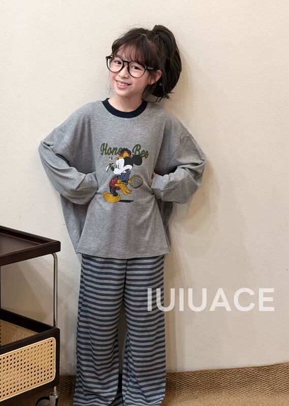 Iuiuace2026 New Autumn Clothing for Boys and Girls, Stylish Lenzing Modal Cotton Home Clothes and Pajamas, Loose-Fitting Korean Style Iuiuace2026 New Autumn Clothing for Boys and Girls, Stylish Lenzing Modal Cotton Home Clothes and Pajamas, Loose-Fitting Korean Style