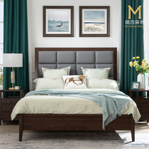 Master Bedroom Large Bed High-end Atmosphere Leather Bed Modern Brief Genuine Leather Bed Wedding Bed Soft Bunk Bed 2022 New Double Bed