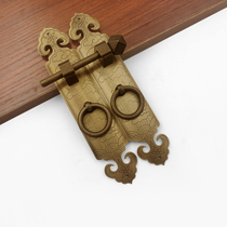 Chinese style complex furniture full brass open door shoe cabinet Cabinet cabinet door straight handle handle