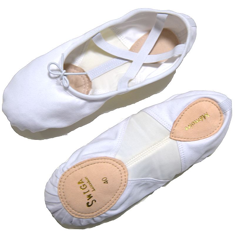 White Dance Shoes Canvas Female Dancer Shoes Soft-bottom Yoga Shoes Folk Dance Men Practice Cat Paw Shoes Classical Dance Shoes