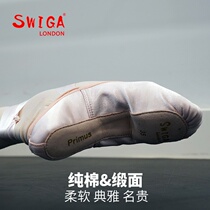 Ballet shoes Satin girls soft-soled dance shoes Childrens dance shoes Swiga cotton straps Retro sweet
