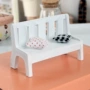 Zakka sáng tạo mini đồ trang trí phòng ngủ trang trí nhà hình ảnh đạo cụ máy tính để bàn bằng gỗ nhỏ màu trắng các đồ trang trí nhà bếp