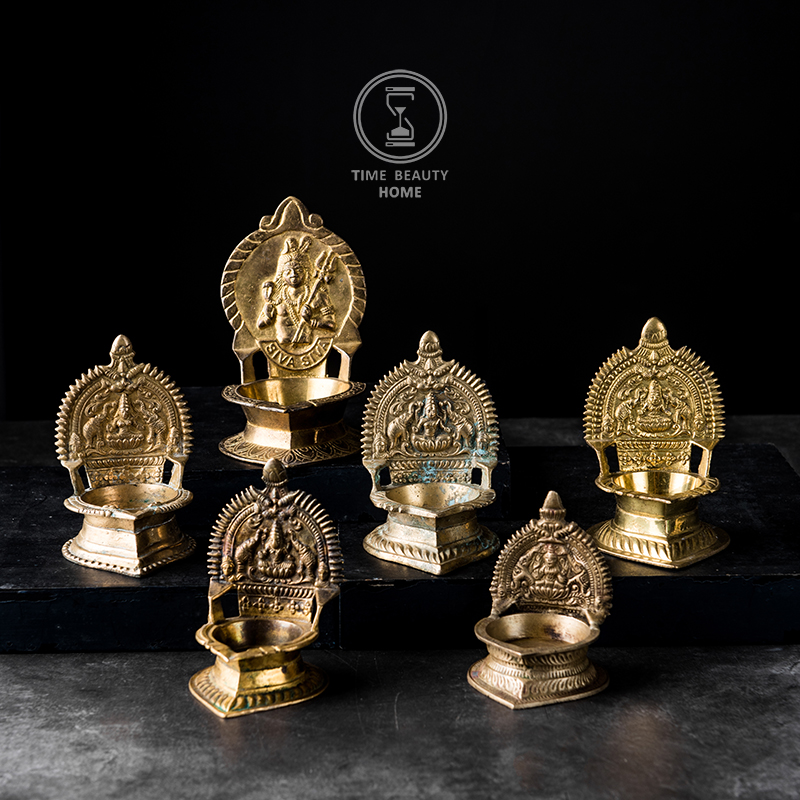 5 13 Upper New European-style antique vintage VINTAGE large candle brass candle holder Photographic Props Decoration Pendulum 