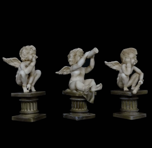 Железное ведро Бэнкси с краской, модель ангела, серая модная кукла, орнамент, скульптура, подарок, Бэнкси Уэст