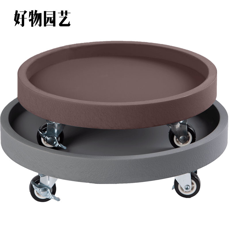 Flower Pot with Wheels, Mobile Tray with Universal Wheels, Round, Extra-Large Base with Wheels, Drainage, Thickened and Durable Flower Pot with Wheels, Mobile Tray with Universal Wheels, Round, Extra-Large Base with Wheels, Drainage, Thickened and Durable