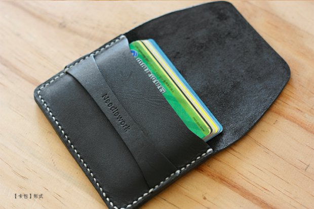 Ví da hai kim một dòng ví da ví đơn giản Ví siêu mỏng gói thẻ bìa chủ thẻ ví gucci nam