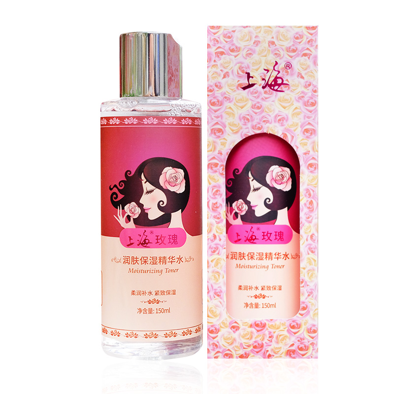 Shanghai rose moisturizing moisturizing essence water 150ml firming moisturizing toner moisturizing moisturizing and tightening pores