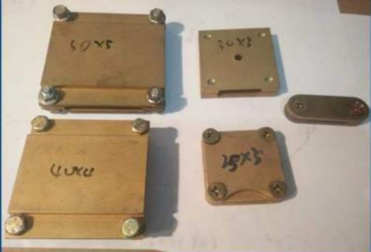 Brass band clip copper bar Copper strip Connection clip flat iron Connection clip flat with clip-lined cross