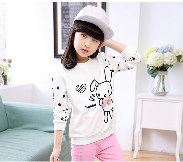 Áo thun nữ mùa thu đông 2018 cho trẻ em mới mặc áo sơ mi cotton cotton trẻ em trong chiếc áo len trẻ em lớn từ bi quần áo bé trai