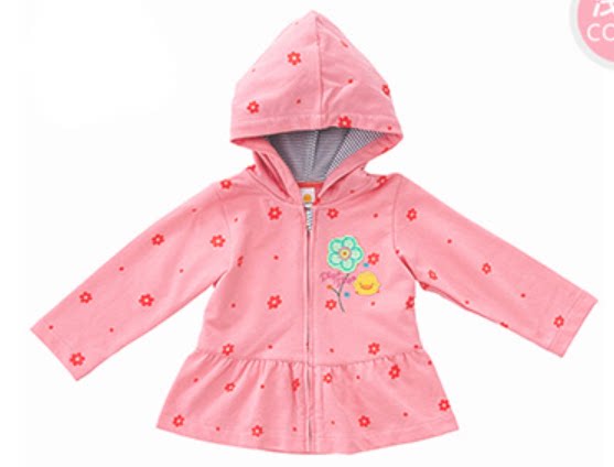 Yellow duckling 0 - 1 year old baby coat spring and autumn pure cotton to keep baby warm clothes on the lovely zipper