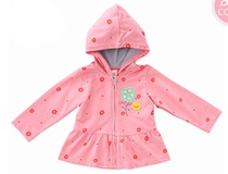 Yellow Duckling 0-1 Year Old Baby Coat Spring Autumn Pure Cotton Warm Baby Cute Zipper Upper Clothes
