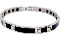 Pure titanium bracelet imitation black crystal energy germanium bracelet Health bracelet radiation bracelet female partial length