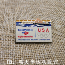  2004 Athens Olympic Games Sports badge Swimming Hurdle official sponsor Visa Bank of America