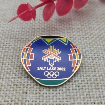 2002 Salt Lake City Olympic Village Party Badge St Patricks Festival Badge Olympic Smile Badge